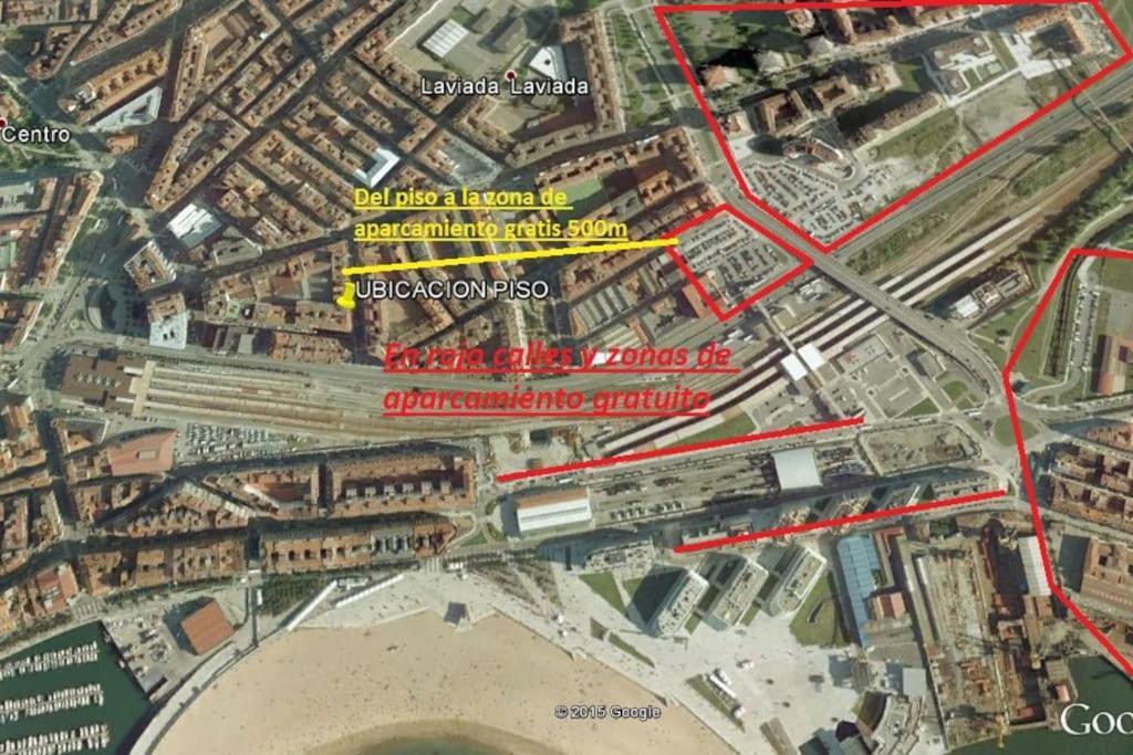 A Un Paso De La Playa, Amplio Apartamento Gijon Exterior photo